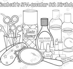 Download nasa space communications and navigation coloring page and scavenger hunt. Personalized Printable Rainbow Spa party cake Favor ...