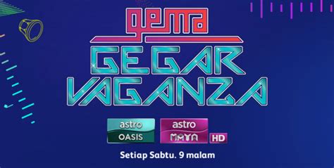 Gegar vaganza ialah sebuah rancangan televisyen realiti muzik malaysia terbitan astro yang menyaksikan penyanyi profesional lama atau berpengalaman dalam industri muzik di malaysia bersaing dalam satu pertandingan nyanyian. Siaran Langsung Gema Gegar Vaganza 2018 Minggu 1 Online.