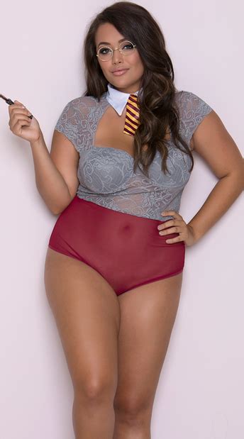 How do we know they're the hottest? Yandy Plus Size Brave Magical Student Fantasy Lingerie ...
