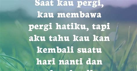 You've got a distinctive style! Quotes : Suatu hari nanti kau kan kembali melengkapiku ...