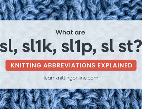 Now sure what abbreviations in a knitting pattern mean? Knitting Abbreviations: Check Out Our Interactive Glossary ...