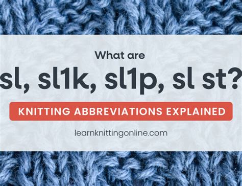 Remove marker, working into half the stitch 18(22,26) begin working flat, leaving the rest of the stitches on hold. Knitting Abbreviations: Check Out Our Interactive Glossary ...