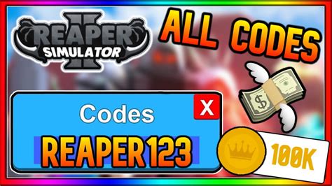 Our roblox power simulator 2 codes is the most latest active codes list of op working codes, that you can redeem for multiple free parts in the game. All Working Reaper Sim 2 Codes 2020 | ROBLOX Reaper ...