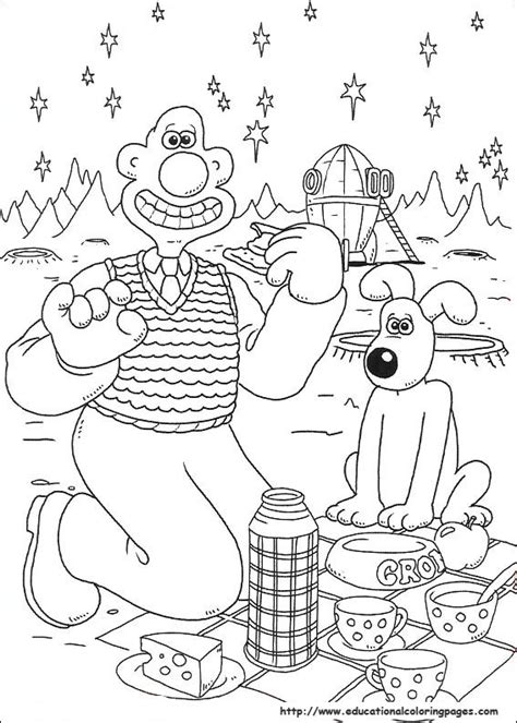 Print for kids for free. Wallace and gromit coloring pages - Educational Fun Kids ...