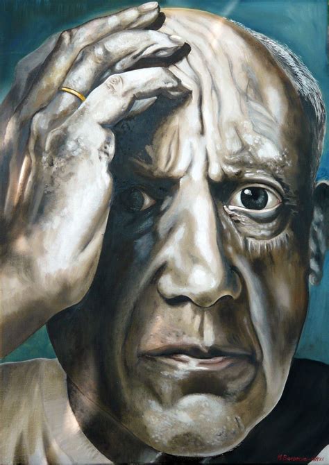 ARTIST'S EYE PABLO PICASSO oil on canvas cm.50x70 - 2011 | Pittore, Disegni