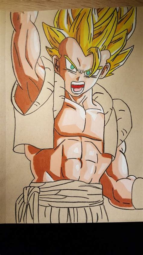 Step by step drawing tutorial on how to draw super saiyan gogeta from the movie dragon ball super: Gogeta Drawing | DragonBallZ Amino