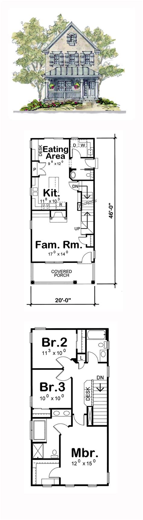 Browse small two story house plans for narrow lots now! 56 best Narrow Lot Home Plans images on Pinterest | Narrow ...