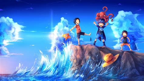 Looking for the best one piece wallpaper ? One Piece Luffy Ace Sabo Childhood Friends HD Anime Wallpapers | HD Wallpapers | ID #36735