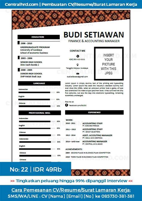 Saya akan memberikan contoh surat lamaran kerja yang baik dan benar. Centralhrd.com | Jasa Desain Surat Lamaran Kerja: surat ...