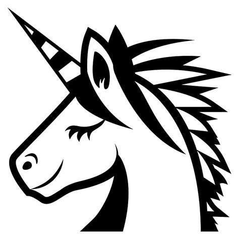 Kopf von hand gezeichnete einhorn stock vektor art und. Einhorn clipart. Kostenloser Download. | Creazilla