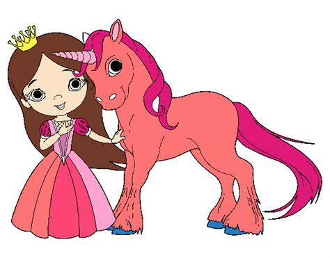 Viste a la unicornio un verdadero placer! Juegos De Pintar Unicornios Y Princesas Gratis - imagen ...