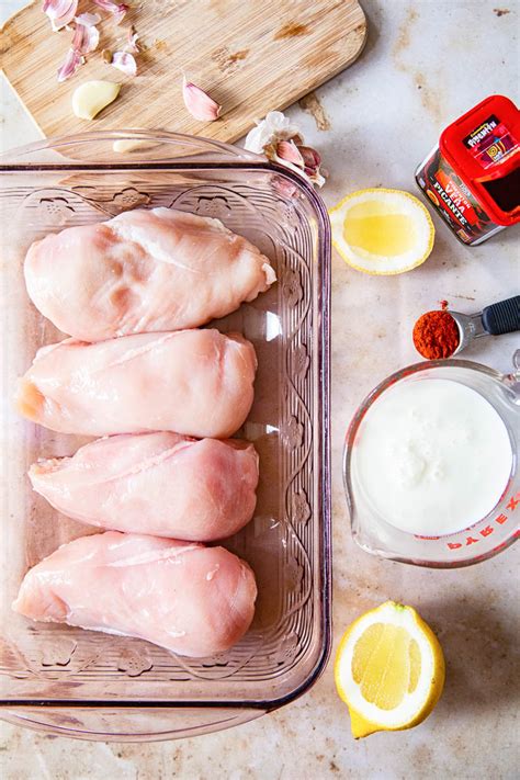 You'll want to soak the chicken in buttermilk for a minimum of 8 hours, but you can soak the chicken for up to 48 hours. 4 Ingredient Chicken Marinade - Vikalinka