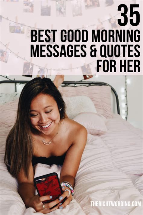 Express your love and send her good wishes to fill bring a smile on your girl's face before she falls into sleep. 35+ Best Good Morning Text Messages And Quotes For Her To ...