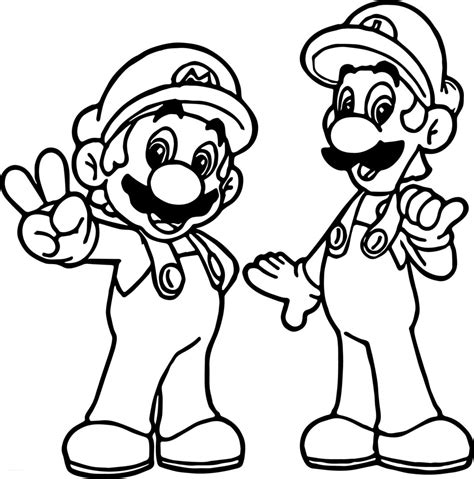 W grze super mario bros wcielamy się w hydraulika, jednego z braci bros o imieniu mario, którego zadaniem jest ocalenie księżniczki toadstool z rąk masz kłopoty z drukowaniem kolorowanek? Kolorowanka Mario i Lugi dwaj przyjaciele do druku