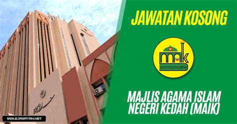 Jawatan kosong kerajaan 2021 di jabatan kebajikan masyarakat (jkm) | permohonan adalah dipelawa daripada warganegara malaysia yang berkelay. Majlis Agama Islam Negeri Kedah (MAIK) - 10 Oktober 2018 ...