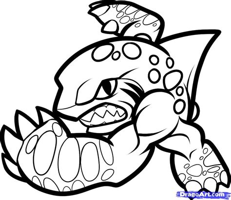 670 x 867 file type: How To Draw Terrafin, Skylanders by Dawn | Coloring pages ...