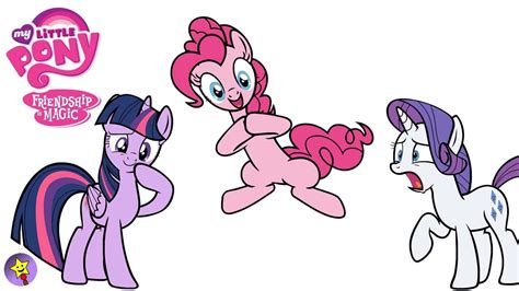 A place for intellectual development, thinking for children. MLP My Little Pony Coloring Book Compilation Pinkie Pie ...