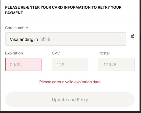 Now select the expiry month. Why did my payment decline? How do I retry my payment? - Patreon Help Center