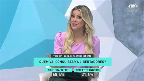 1ª mulher a comandar uma mesa redonda diária na tv aberta. Renata Fan aposta em nova final entre Flamengo e River Plate