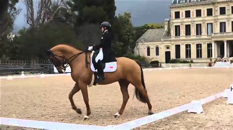 Caroline chew's horse tribiani was found to be bleeding from the mouth. Caroline Chew &TRIBIANI Grand Prix Jerez 2016 64.140% 26 ...