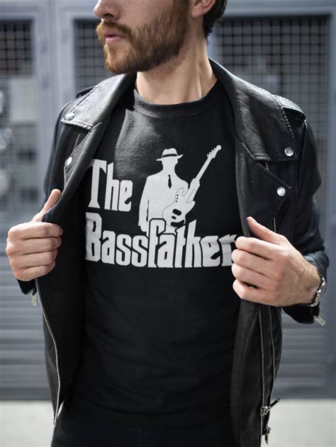 Funny gifts for bass players. The Bassfather Funny Gift for Bass Guitarist T Shirt ...