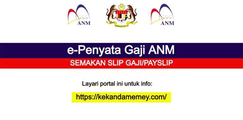 Berikut adalah jadual pembayaran gaji atau emolumen bulanan kakitangan awam / penjawat awam bagi tahun 2021 mengikut tarikh gaji sepertimana yang telah ditetapkan dalam surat pekeliling akauntan negara. ePenyata Gaji ANM :SEMAKAN SLIP GAJI/PAYSLIP | KekandaMemey