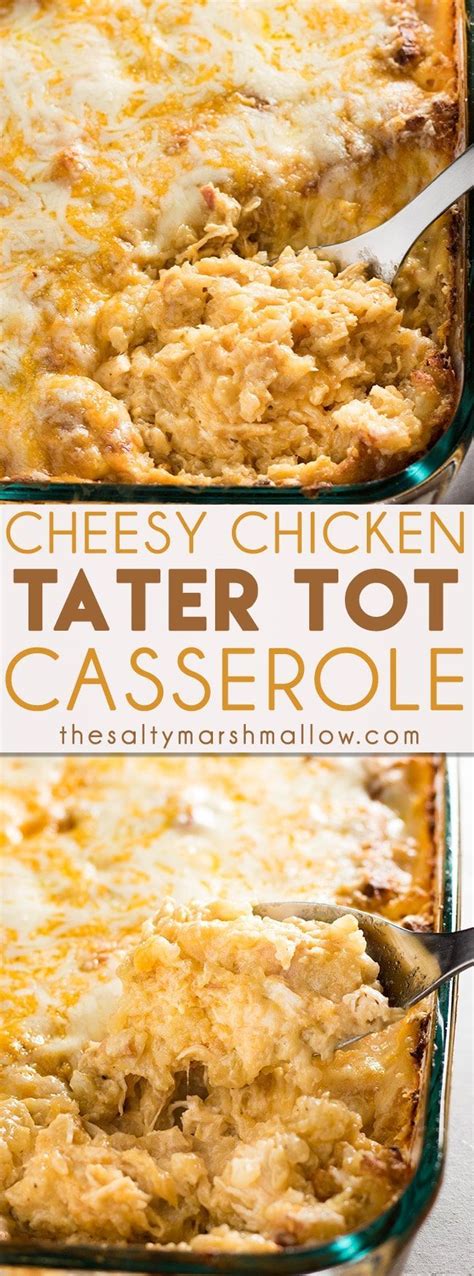 A tater tot casserole anyone can makefull plate living. Chicken Tater Tot Casserole | Recipe | Tater tot casserole, Food, Cheesy chicken