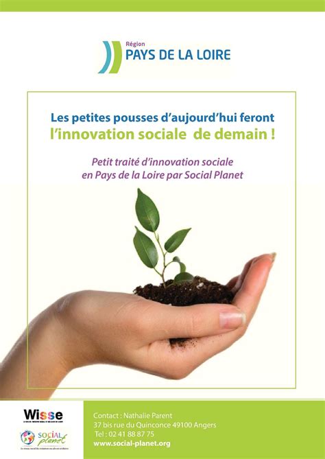 L'innovation sociale est une dimension de l'innovation encore peu reconnue par les politiques publiques nationales ou régionales de soutien à l'innovation. Calaméo - Petit traité d'innovation sociale - par Social ...