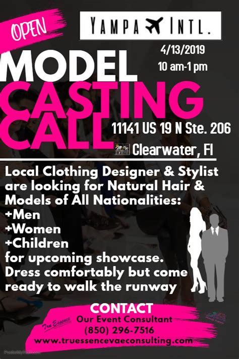 Why do you think most celebrities are so hands on when it comes to photo shoots and controlling their image? Open Model Casting Call, St Petersburg & Clearwater FL ...