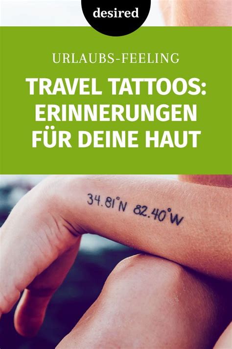 Schau dir unsere auswahl an travel tattoo an, um die tollsten einzigartigen oder spezialgefertigten handgemachten stücke aus unseren shops für tätowierung zu finden. Travel Tattoos: Die schönsten Erinnerungen für deine Haut ...