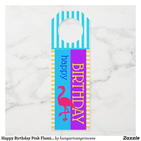 We did not find results for: Happy Birthday Pink Flamingo and Stripes Bottle Hanger Tag ...