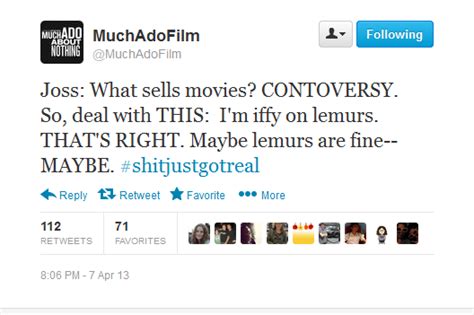 Joss whedon has left plenty of projects in development. What does Joss have against lemurs? | Laughing so hard ...