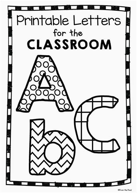 Looking for free printable alphabet letters for bulletin boards? Free Printable Classroom Letters: | FirstGradeFaculty.com ...
