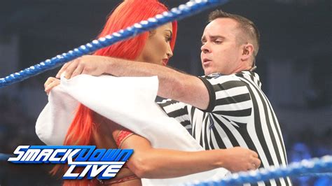 Don't expect a wwe star to be hiding away in first class during a flight, most don't have this type of luxury, at least just yet. Eva Marie has a wardrobe malfunction before her match vs ...