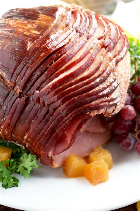 Bake to warm it through, then whenever you're ready to glaze (we like glazing every 30 minutes. Cooking A 3 Lb. Boneless Spiral Ham In The Crockpot - Slow Cooker Ham with Brown Sugar Pineapple ...