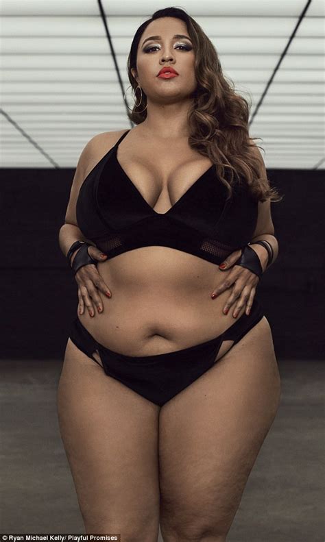 Gabi talks about how, in the fat positive community, reclaiming the word to make it neutral and moving it away from a negative descriptor. Plus-size blogger Gabi Fresh poses for new Playful ...