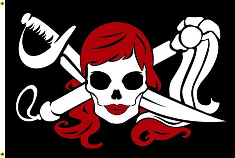 Top 10 most famous pirate flags and their meanings. Avast, Hot Pirate Babes Hoists Their Own Flag, The Molly Roger