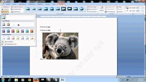 Open the document you want to work on or use the new document that shows up automatically when you open the program. how to set transparent image in microsoft word document ...
