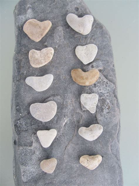 12 Small Heart Shaped Rocks Heart Shaped Sea Stones Heart | Etsy | Heart shaped rocks, Pebble ...