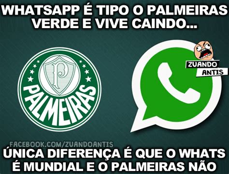 — futmais (@futtmais) june 10, 2021. Whatsapp é igual o Palmeiras - Zuando Antis