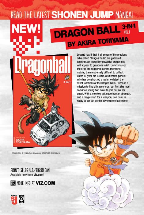 Visit our web site to learn the latest news about your favorite games. Reviews | Viz Dragon Ball 3-in-1 Edition Vol. 1