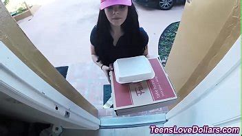 Watch broke housewife takes cash for cock! Miku Oguri is a horny pizza delivery girl
