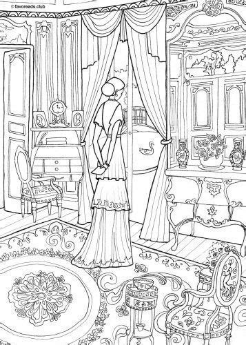 Color the pictures online or print them to color them with your paints or crayons. Victorian Interior printable adult coloring page... - http ...