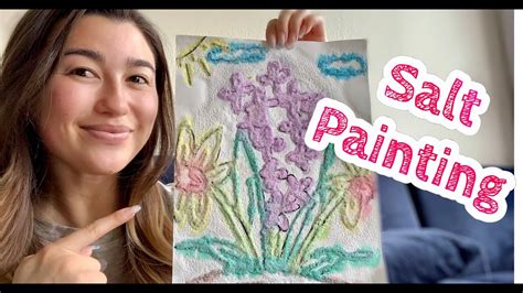 Winter is a wonderful time for interior painting. Easy Spring Salt Painting - YouTube