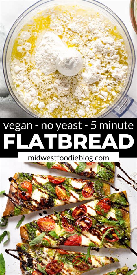 I love to dip it in homemade pesto sauce or flavored olive oils and serve alongside. 5 Minute Flatbread Pizza Dough | Midwest Foodie | Recipe ...