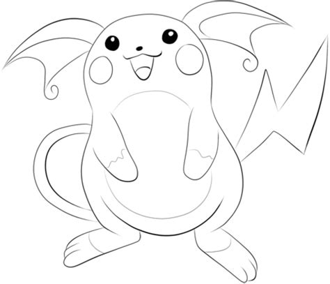 Vulpix has been featured on 34 different cards sinc… Raichu Coloring page | Pokemon coloring pages, Pokemon ...