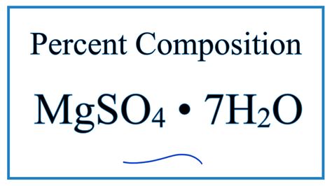How do you calculate the percentage by mass? How to Find the Percent Composition by Mass for MgSO4 ...