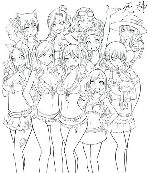 Shared by cmz • special asian. fairy tail coloring pages happy all female characters ...