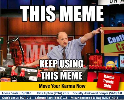 Vegan, vegan problems, cosmo kramer, seinfeld. Jim Kramer with updated ticker memes | quickmeme