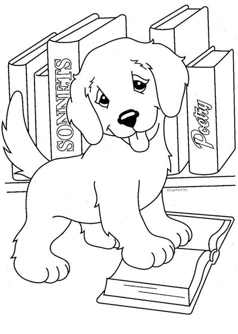 Playing with various shades, kids love to experiment on these free printable sheets. Lisa Frank Coloring Pages Cute Puppy And Books | Puppy ...